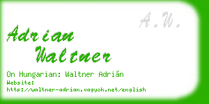adrian waltner business card