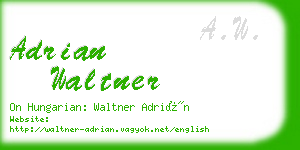 adrian waltner business card